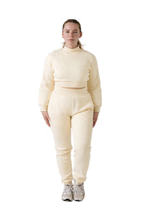 Ecru Crop Crewneck